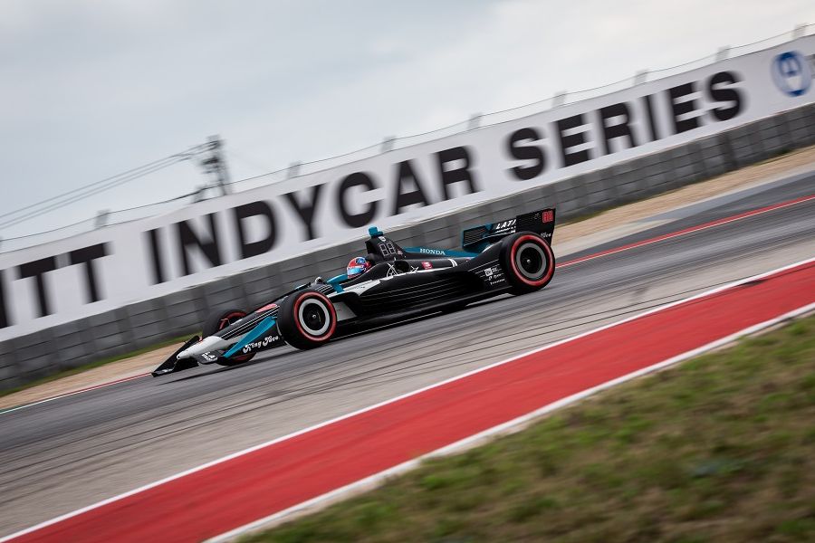 Colton Herta in the #88 Honda