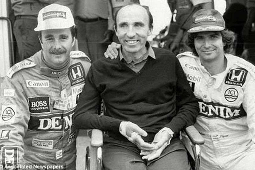 Nigel Mansell, Frank Williams, Nelson Piquet