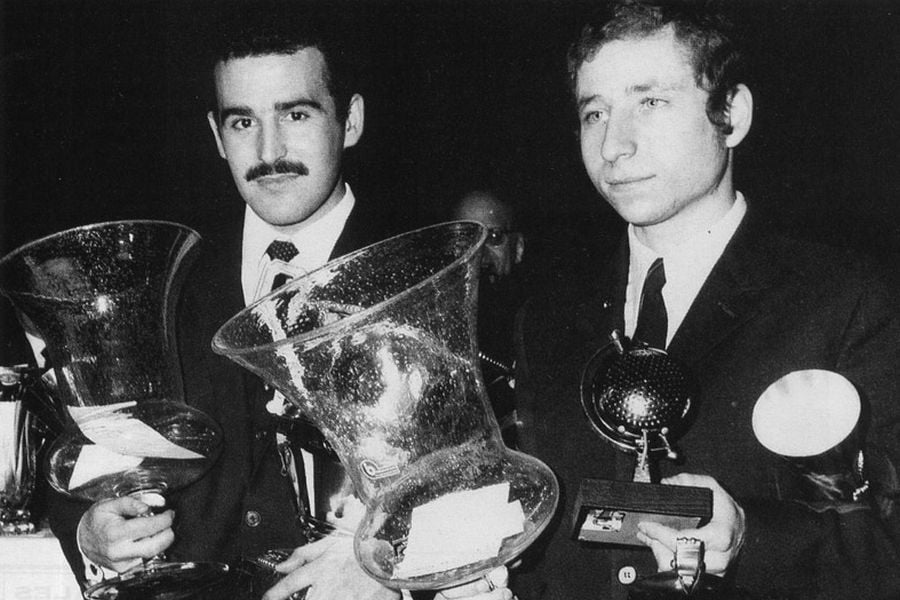 Jean-Claude Andruet and Jean Todt in 1968