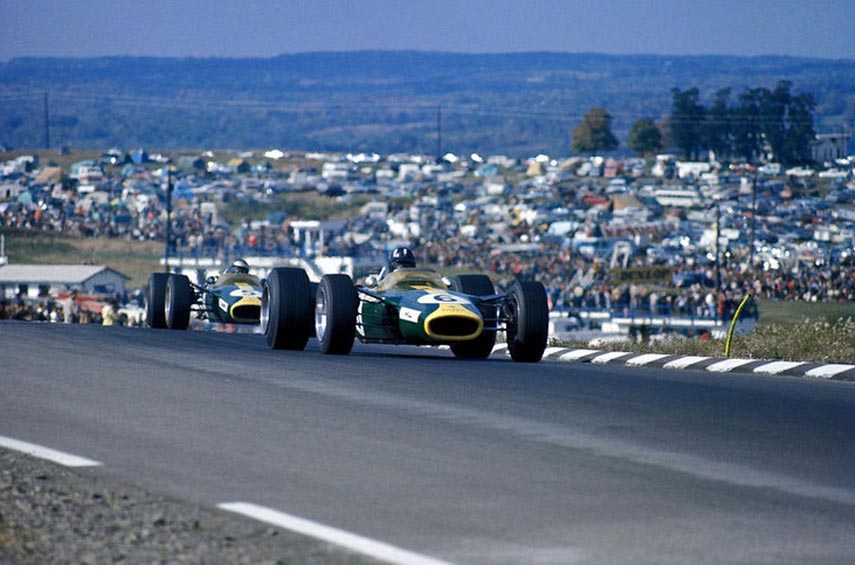 1976 Watkins Glen Lotus 49 Graham Hill Jim Clark cars racing