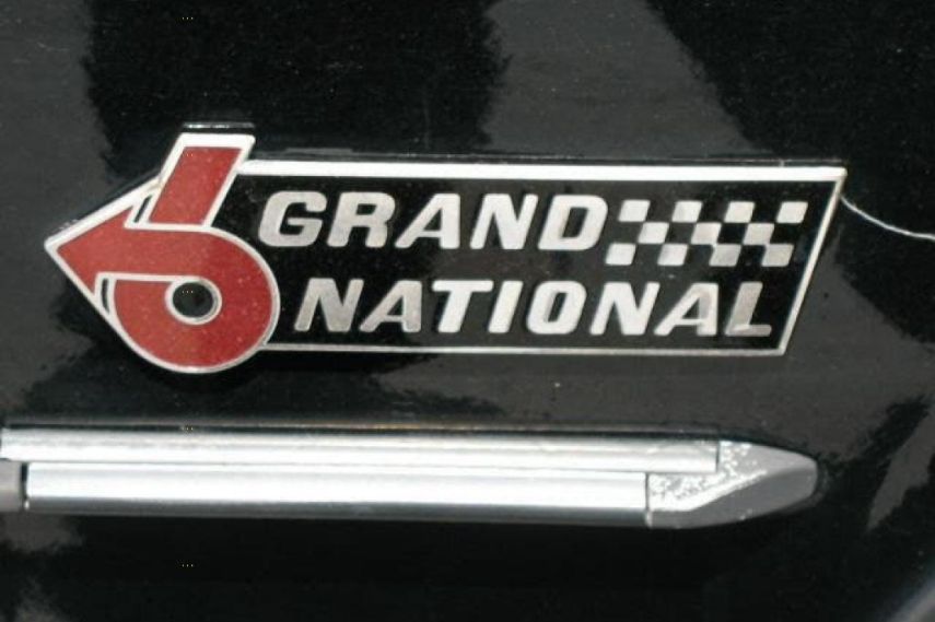Grand National emblem 1986 Buick LeSabre Grand National emblem
