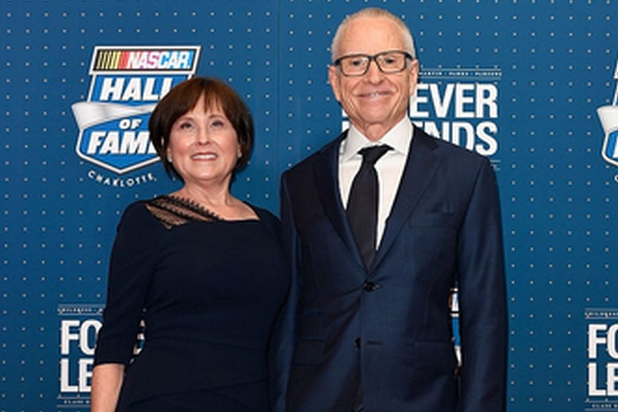 Mark Martin and his wife Arlene in 2017