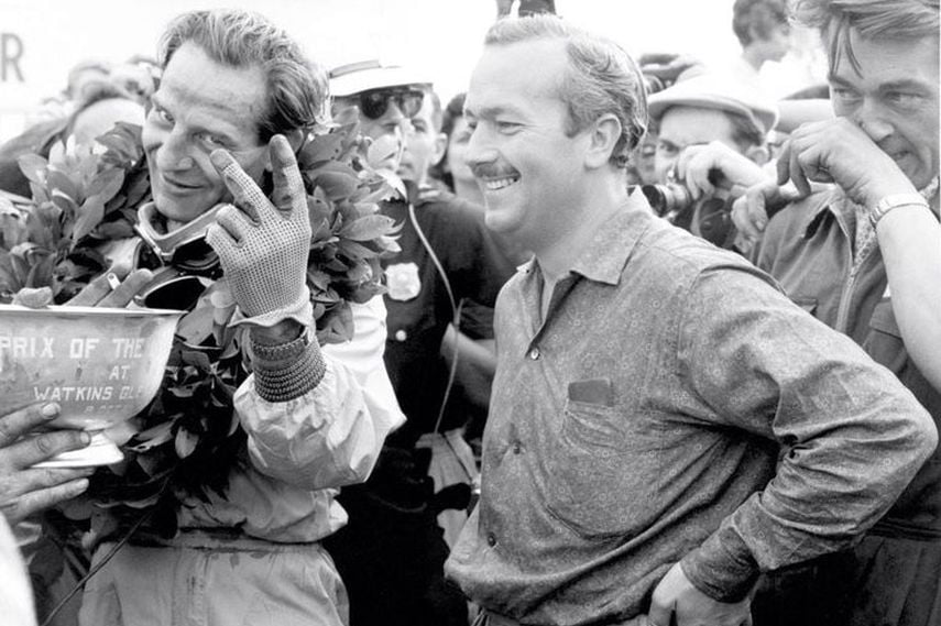 Watkins Glen, 1961 US Grand Prix, Innes Ireland, Colin Chapman