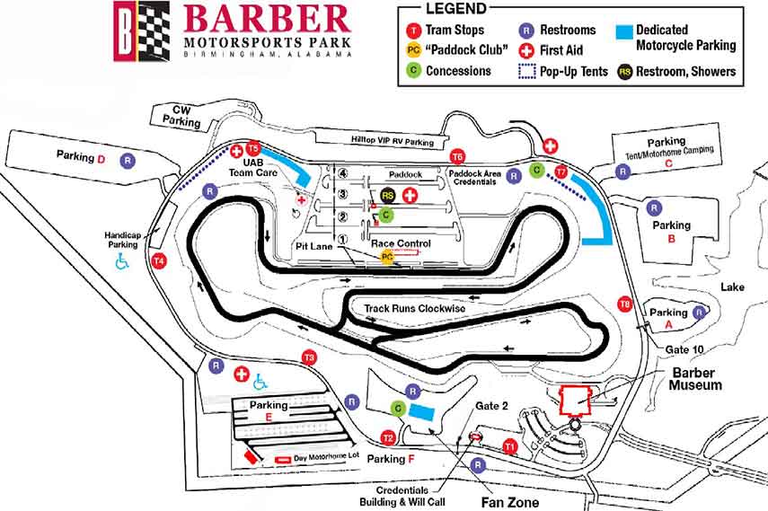 barber motorsports park track map Barber Motorsports Park Modern Racing Venue With A Museum Snaplap barber motorsports park track map