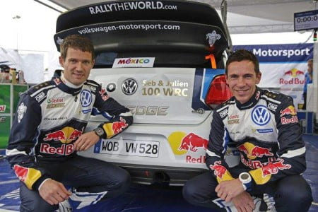 2016 Rally Mexico, Sebastien Ogier and Jelien Ingrassia, 100th WRC event