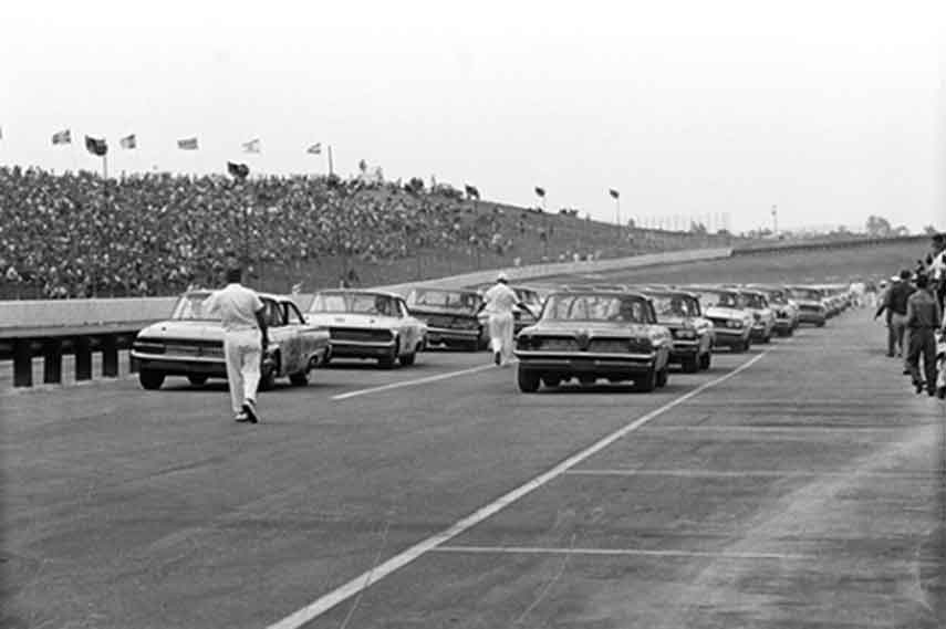 Atlanta Motor Speedway, 1960, black and white