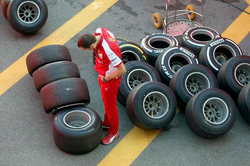 Pirelli tires Formula 1