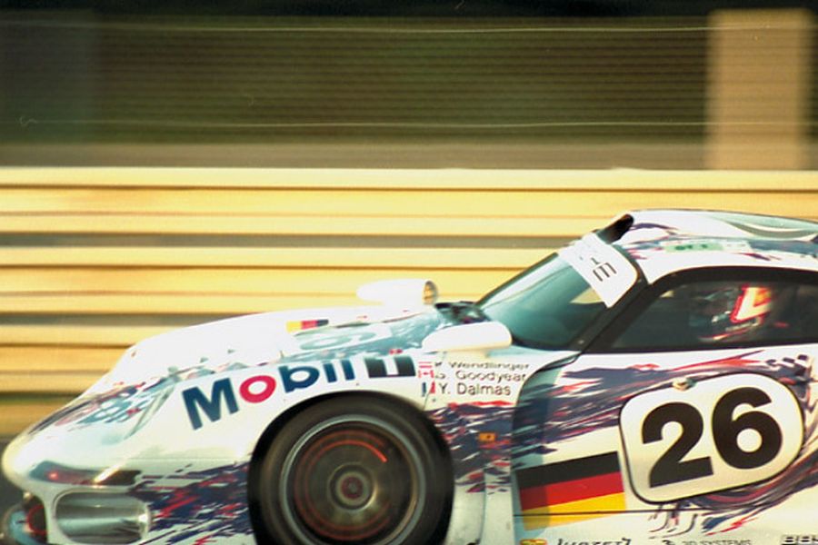 Scott Goodyear reached 1996 Le Mans podium in the #26 Porsche 911 GT1