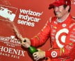 Scott Dixon Wins Phoenix, 2016 IndyCar Series, celebrating