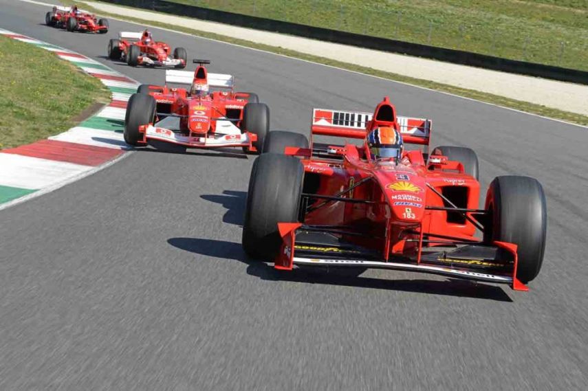 Ferrari, F1 racing at Mugello