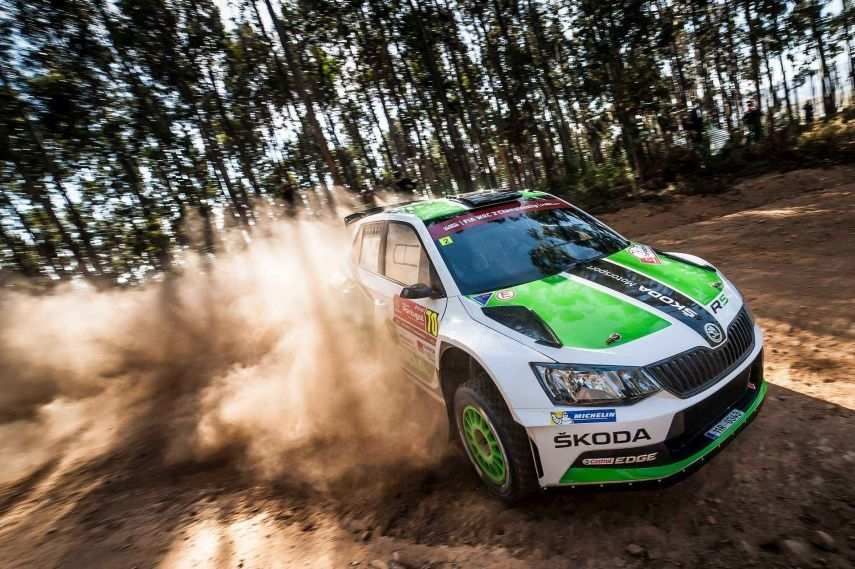 Lappi in Fabia R5 Skoda Fabia R5, WRC Rally Portugal 2015, Esapekka Lappi
