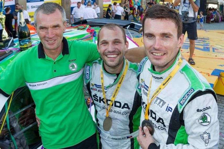 Kopecky and Dreselr won the Czech championship 2015 Czech Rally Championship, Jan Kopecky, Pavel Dresler, Škoda Motorsport, Skoda Fabia R5