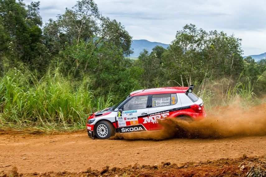 Tidemand in New Caledonia Skoda Fabia R5, Pontus Tidemand, 2015 APRC, New Caledonia