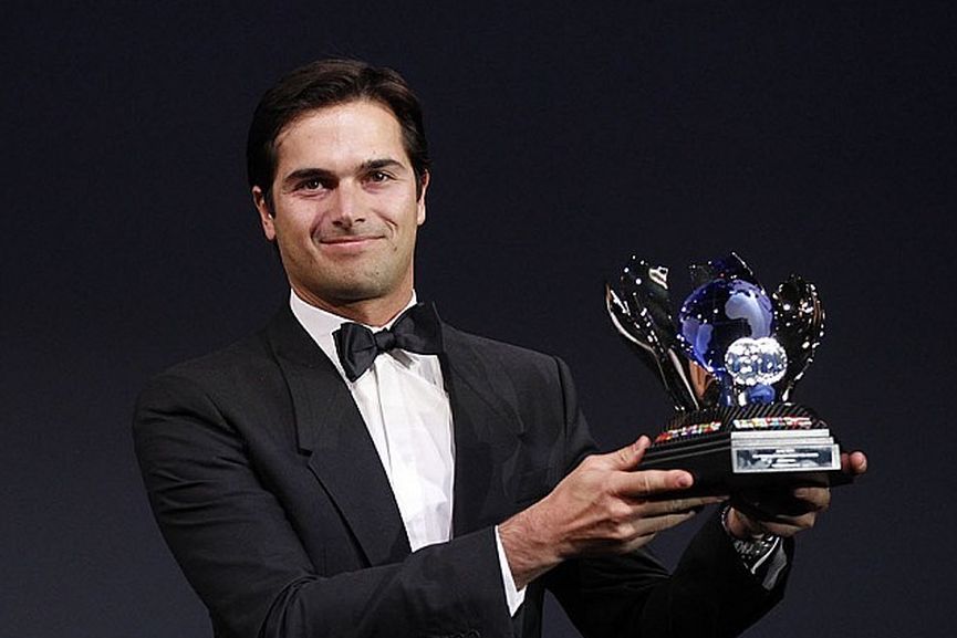 Nelson Piquet Jr at FIA prizegiving ceremony