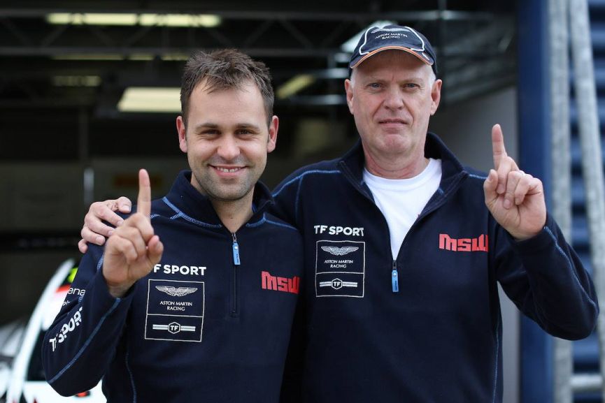 British GT Championship: TF Sport's Jonny Adam and Derek Johnston at Rockingham