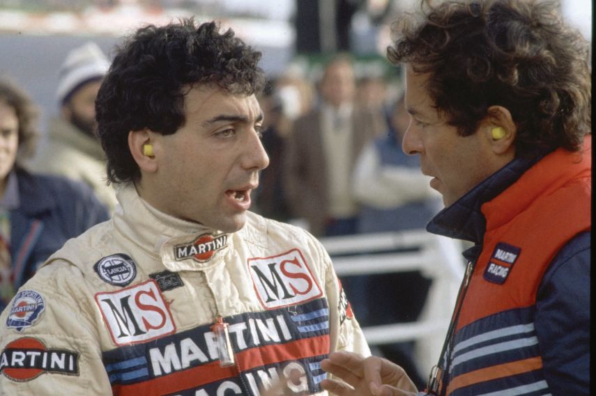 Cesare Fiorio, Michele Alboreto, Lancia Martini Racing