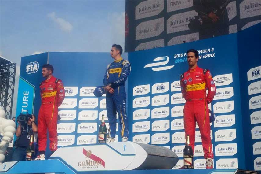 Formula E Berlin ePrix podium