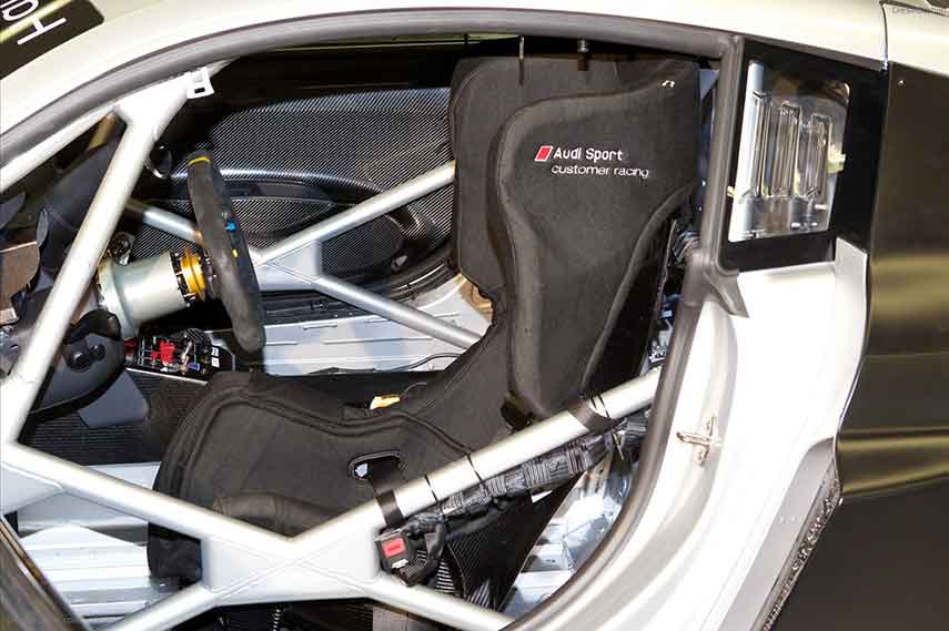 Audi R8 LMS Ultra interior shot