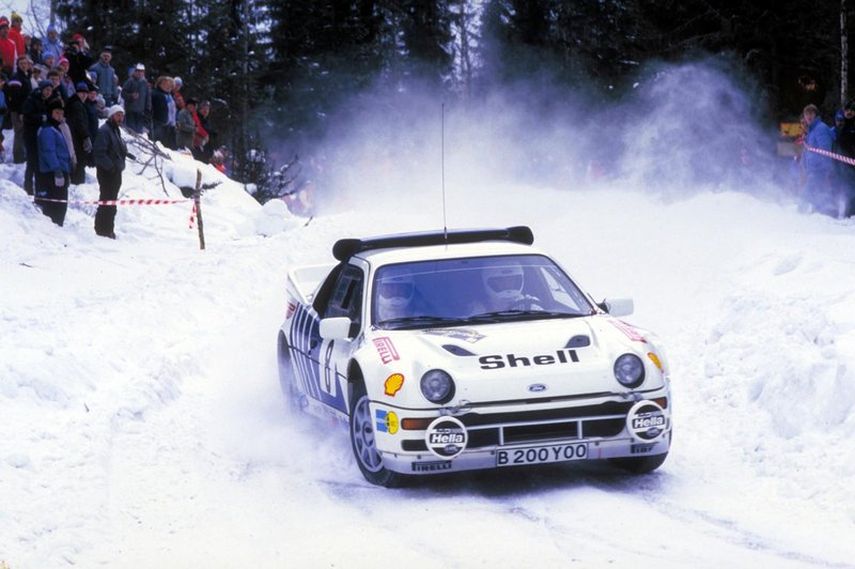 Kalle Grundel, Ford RS200, 1986 Swedish Rally