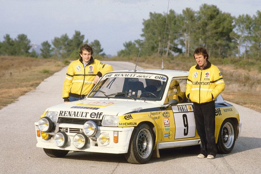 Jean Ragnotti (right) and Jean-Marc Andrie, 1983, Renault 5 Turbo