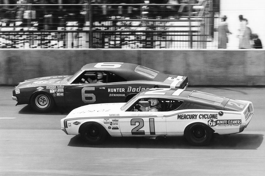 Cale Yarborough racing in Michigan