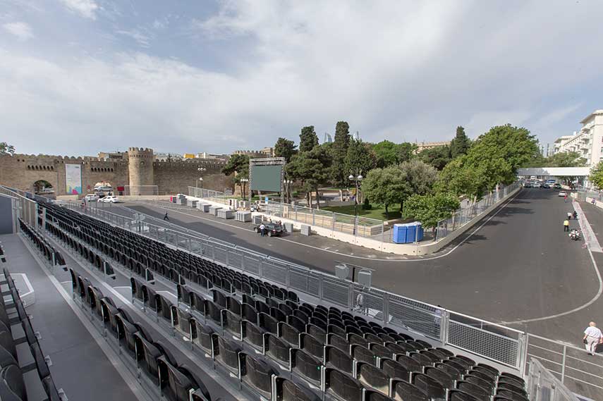 Baku Circuit seating Baku Circuit seating
