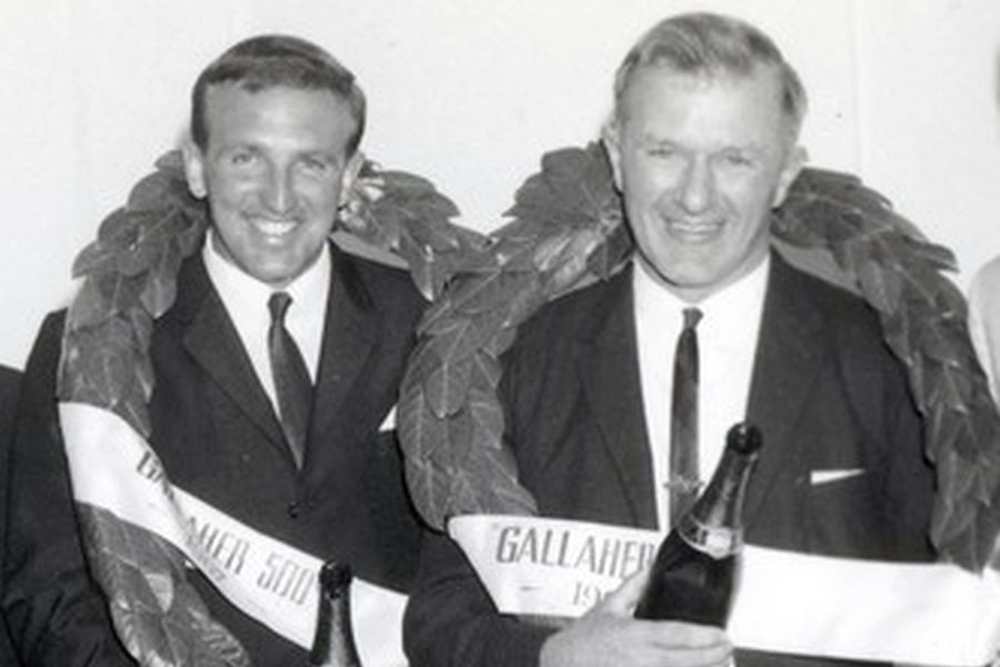 Fred Gibson and Harry Firth (right) in 1967