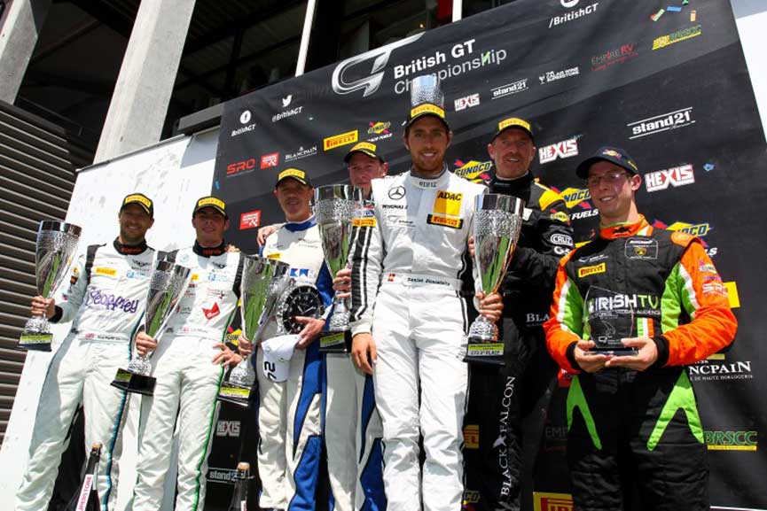 British GT podium Spa