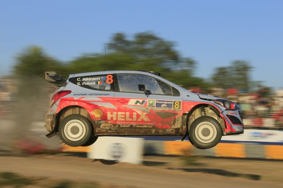 In 2014, Atko participated in two WRC events with Hyundai