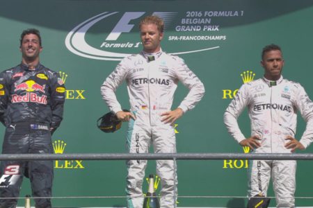 2016 Belgian Grand Prix podium