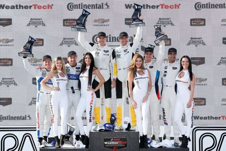 GTLM class podium at Road America