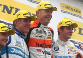 BTCC Knockhill race 2 podium
