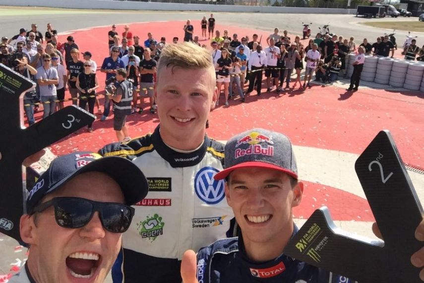 WorldRX, Barcelona podium selfie