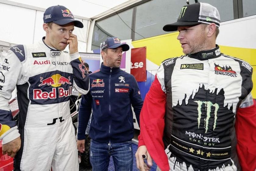 World RX stars: Ekstrom, Loeb and Solberg