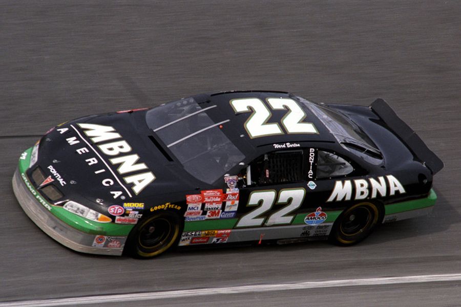 Ward Burton scored his maiden Cup Series win in the #22 MBNA America Pontiac