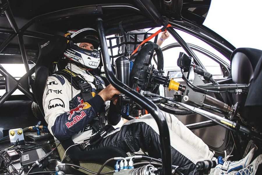 Mattias Ekstrom inside Audi S1 RX