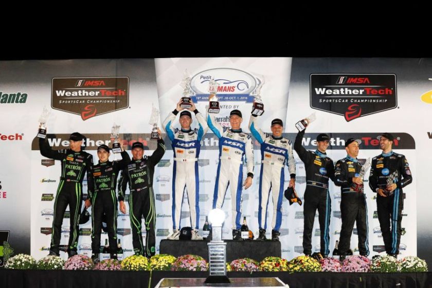 2016 Petit Le Mans - Prototype class podium