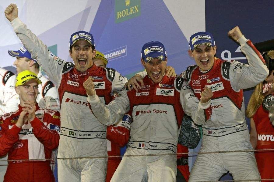 Audi, Lucas di Grassi, Loic Duval, Oliver Jarvis, 6h Bahrain, 2016 FIA WEC