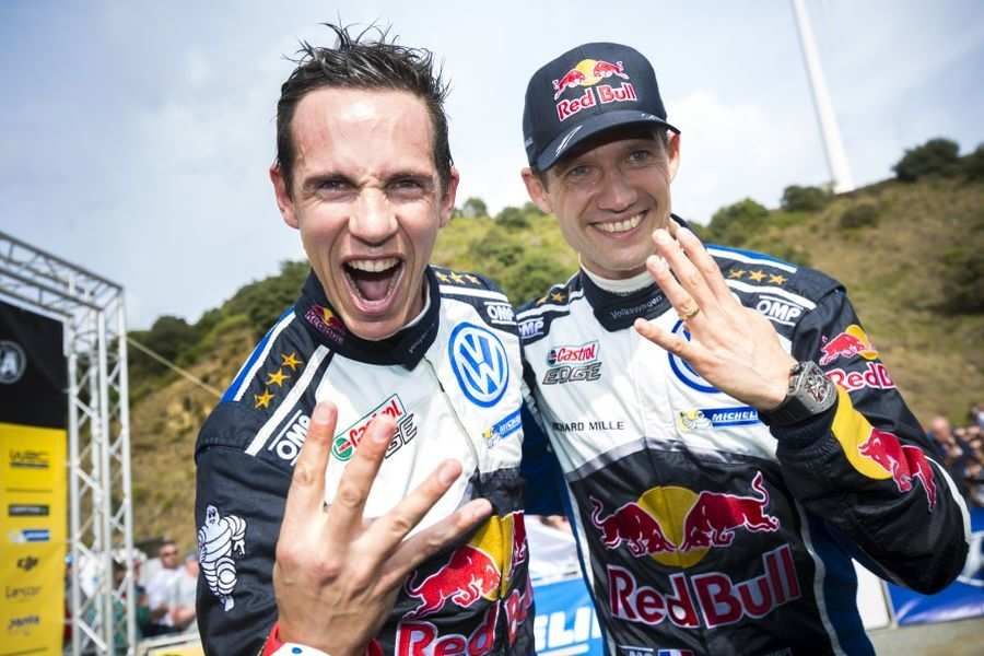 Julien Ingrassia and Sebastien Ogier, 2016 WRC champions