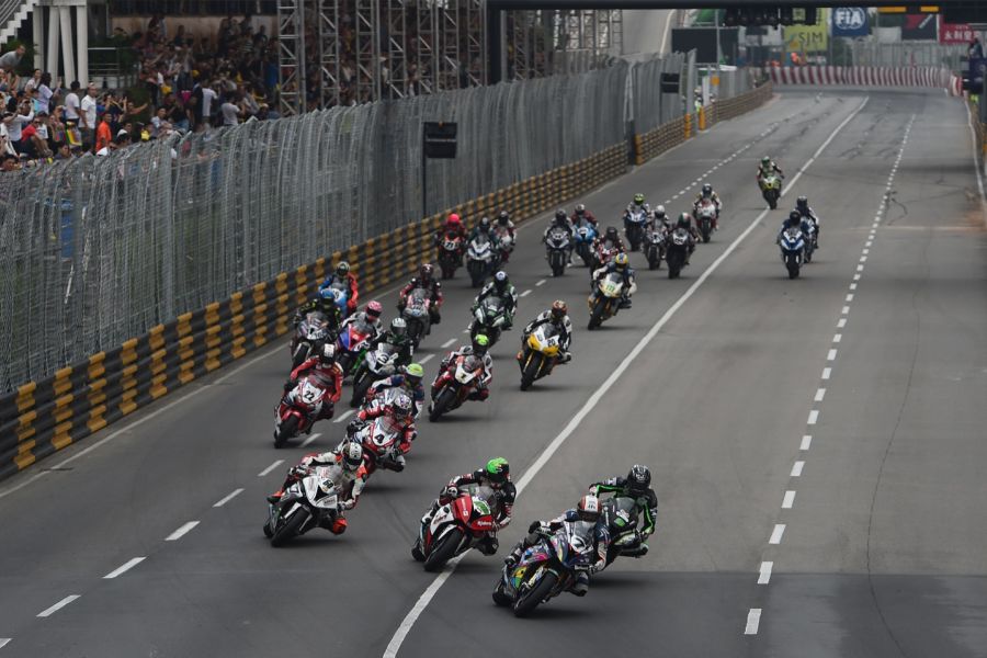 Motorcycle race at Macau Grand Prix