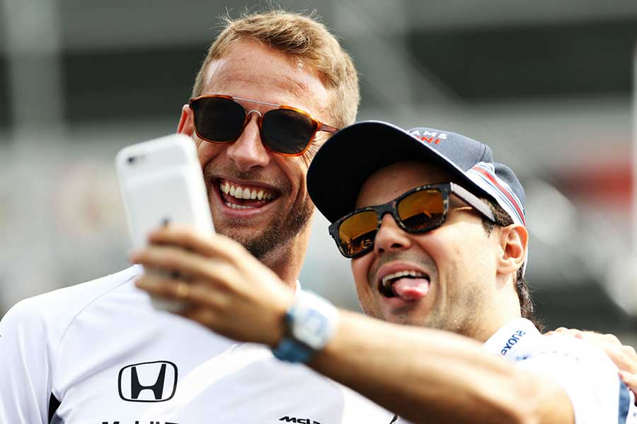 Jenson Button Felipe Massa