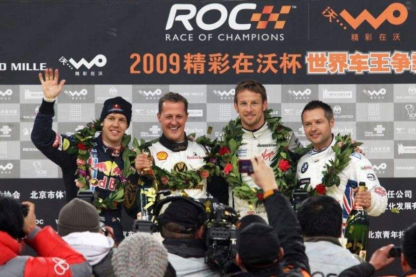 Jenson Button at 2009 ROC Nations Cup podium