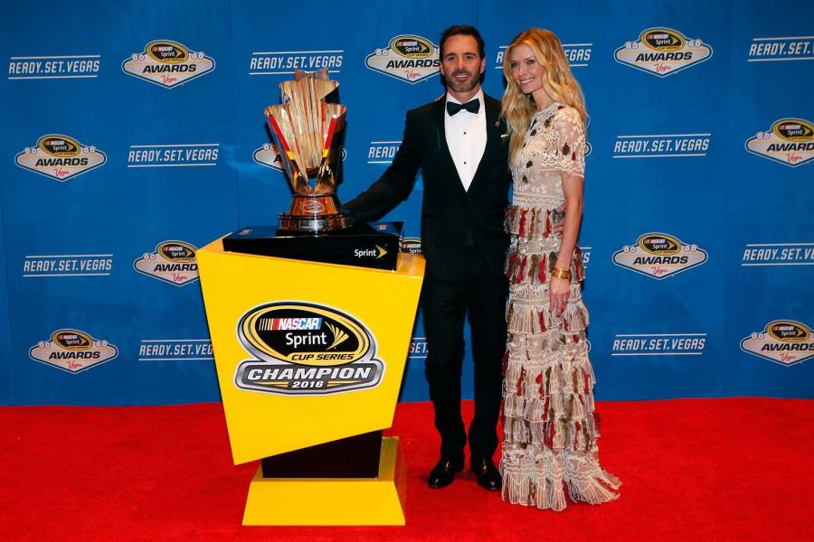 Jimmie Johnson and his wife Chandra