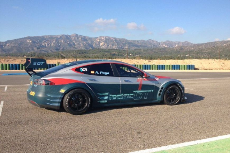 Electric GT Championship's Tesla race car