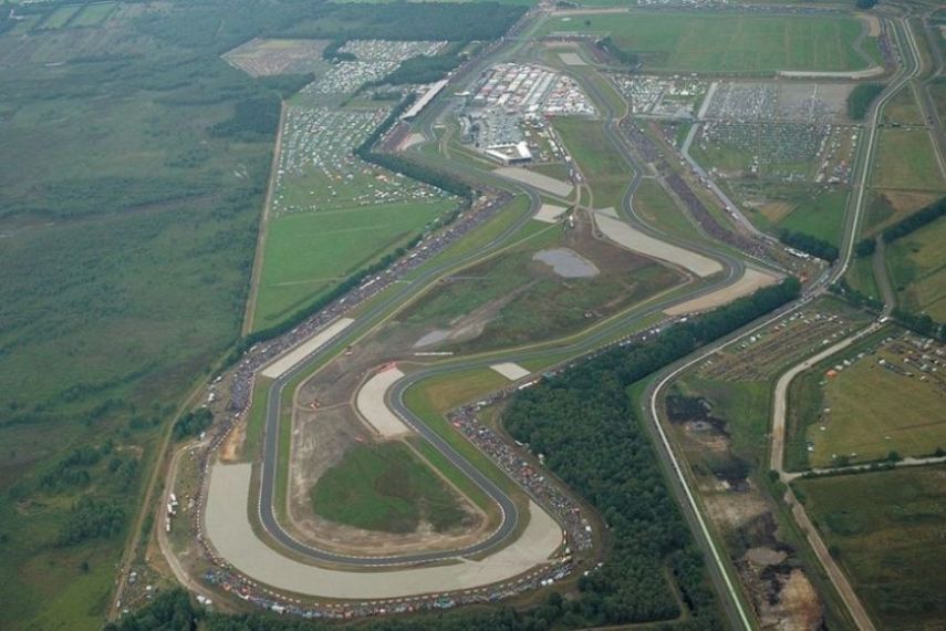 Aerial view on the TT Circuit Assen