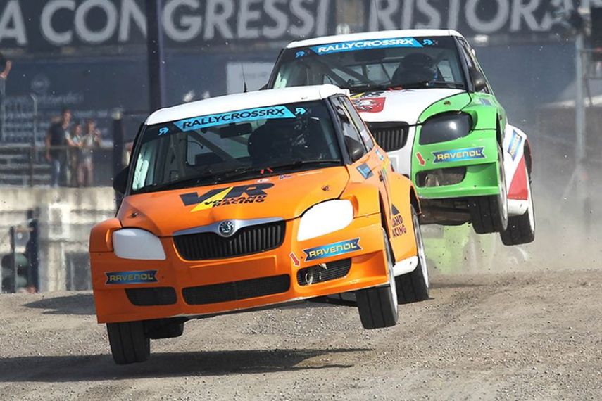 Volland Racing's Škoda Fabia S1600 cars in action