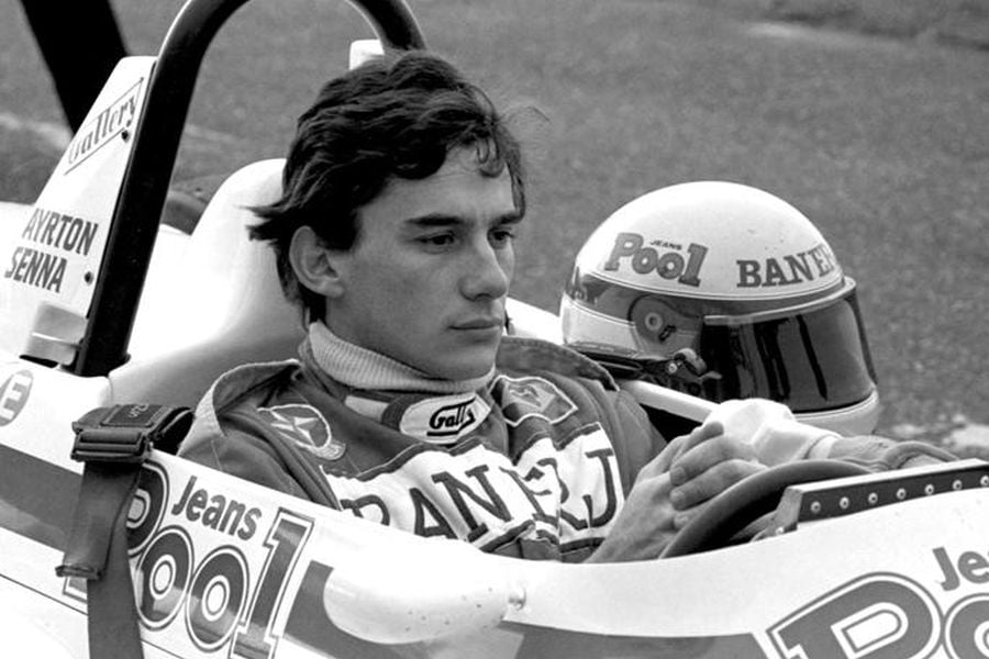 British F3 champion Ayrton Senna