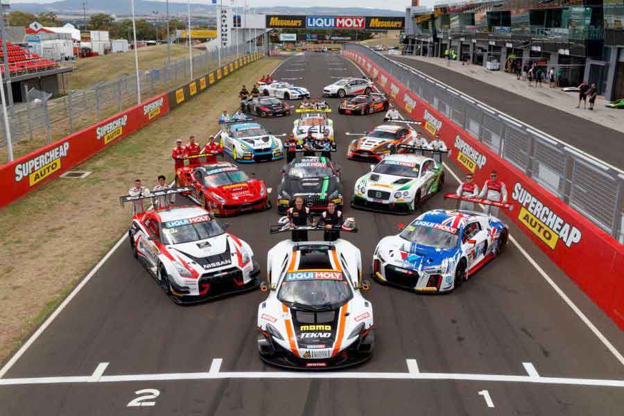 Part of a grid for 2017 Bathurst 12 Hour