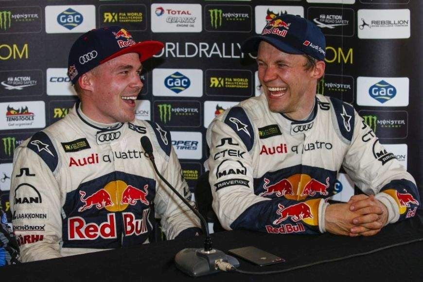 Toomas Heikkinen and Mattias Ekström