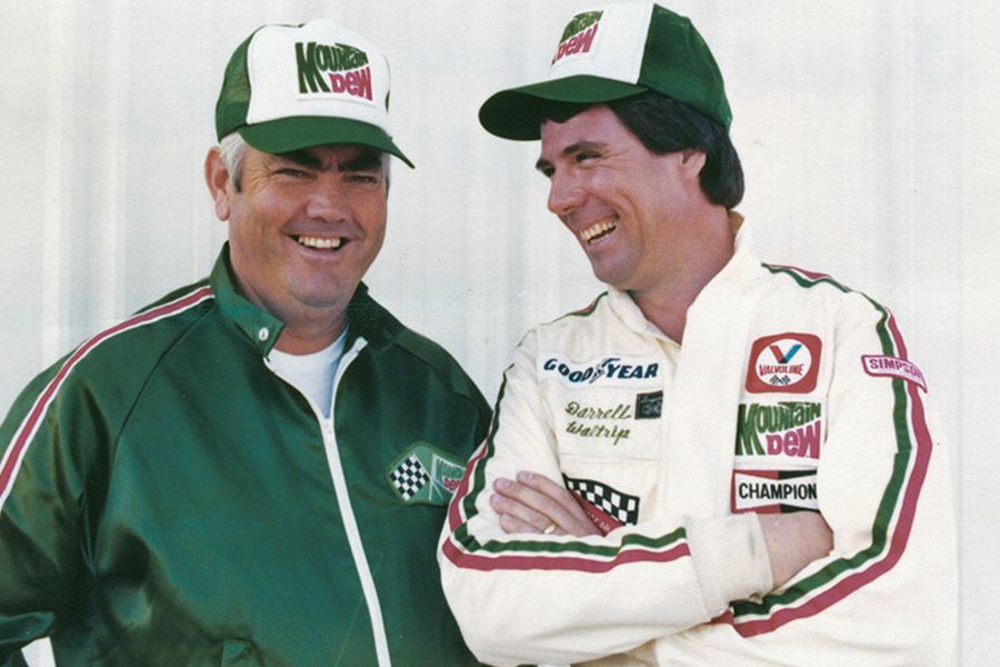 Junior Johnson and Darrell Waltrip in 1982 